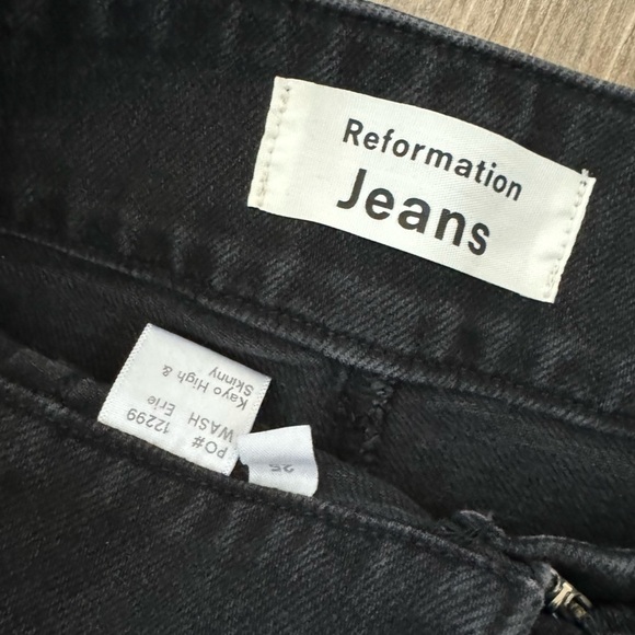 Reformation Kayo High & Skinny jeans size 25 - Picture 10 of 14